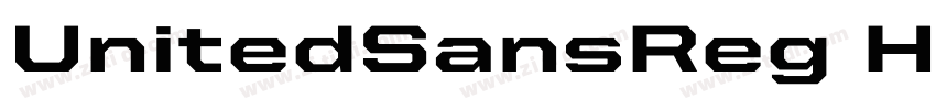 UnitedSansReg Heavy字体转换